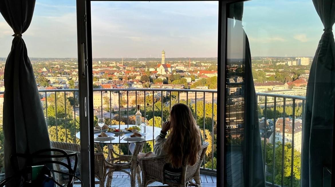 Suite-Xxi City View Hotelturm Augsburg Kültér fotó